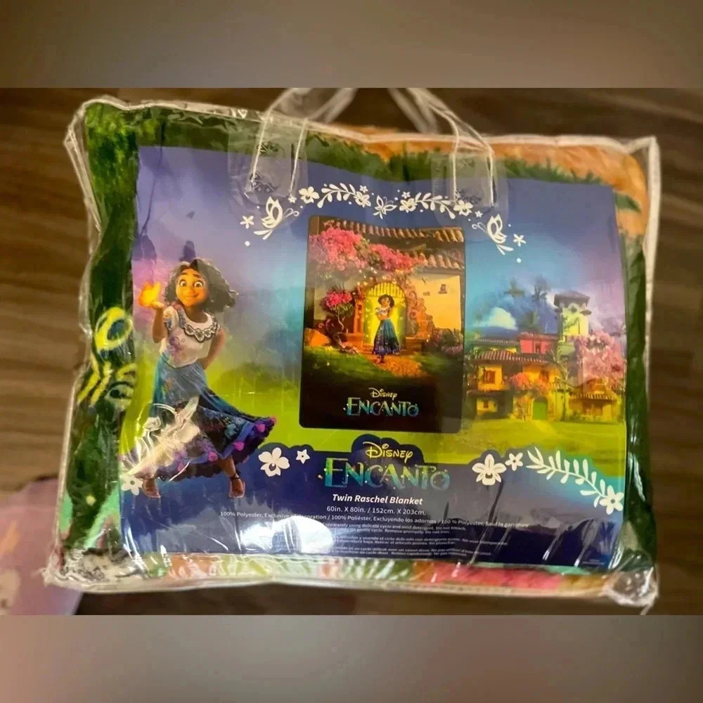 Disney Encanto Twin Raschel blanket NWT